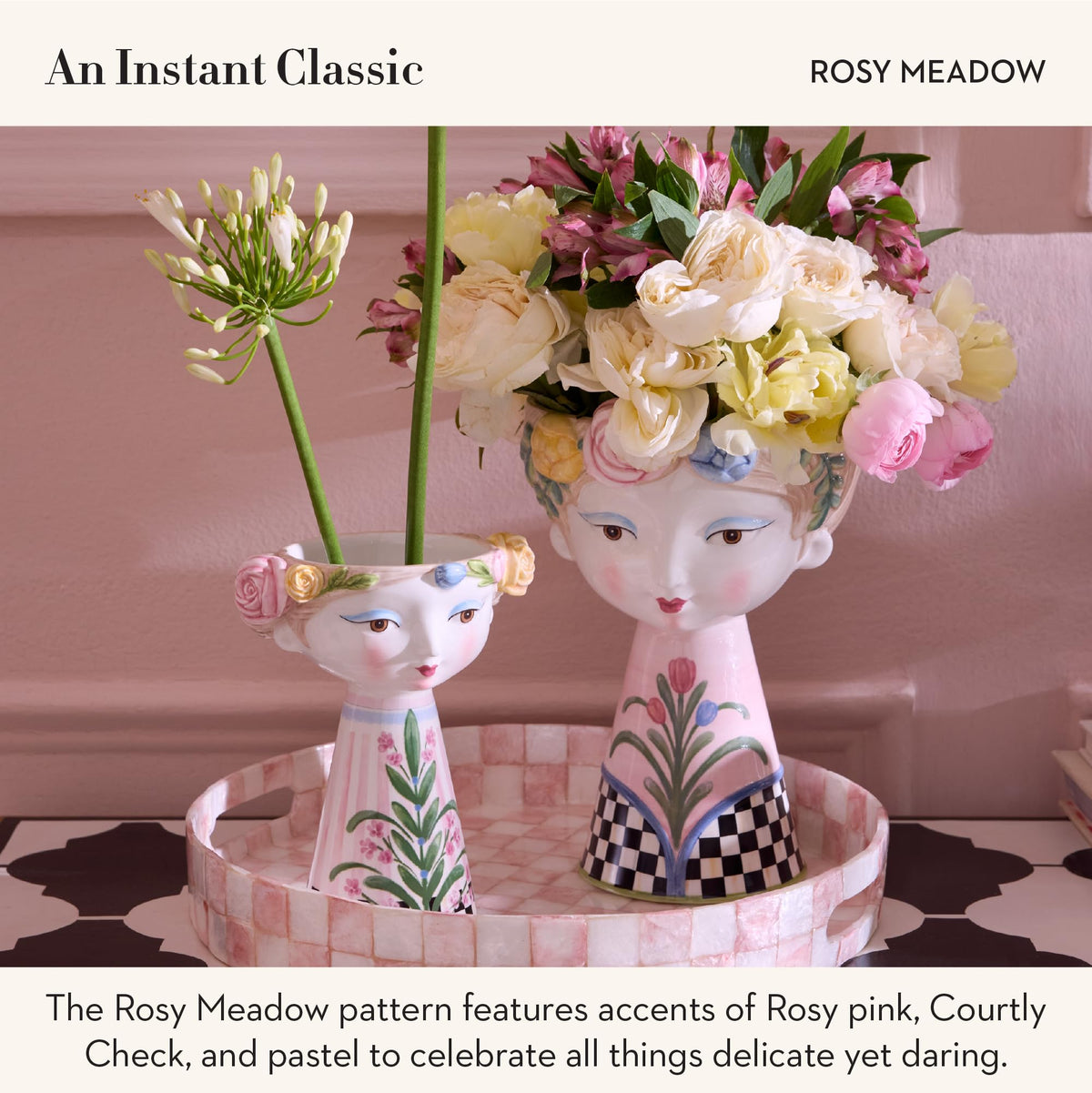 Ceramic Lady Vase – Sculptural Floral Design