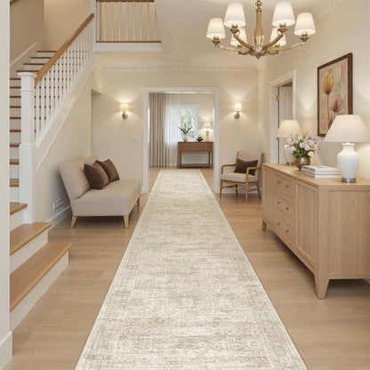 Washable Area Rug with Non Slip Backing