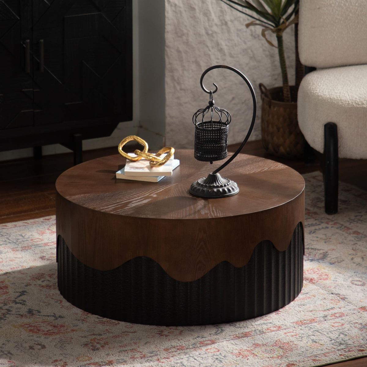 Modern Coffee Table with Sculptural Design