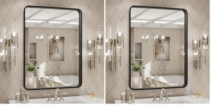 Rounded Rectangle Vanity Mirror – Metal Frame