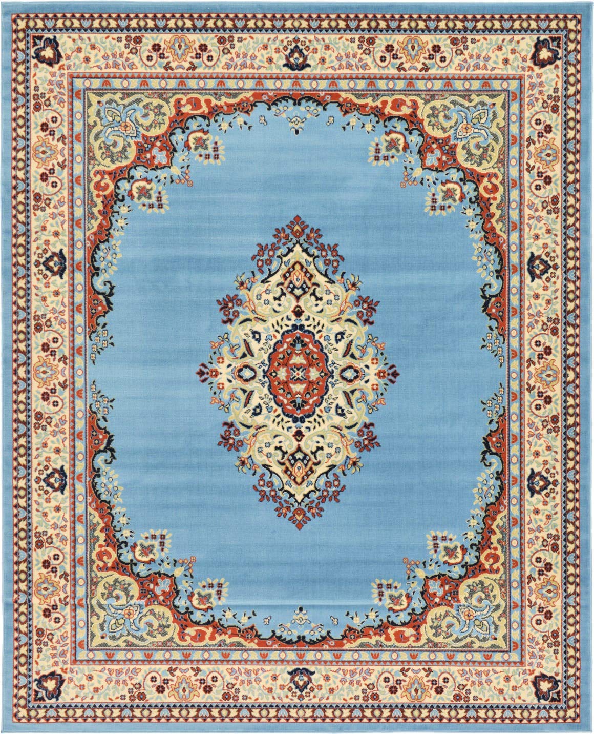 Unique Loom Reza Collection Traditional Persian Style Area Rug