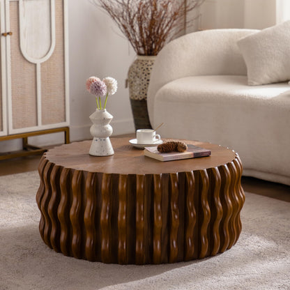 Modern Coffee Table with Sculptural Design