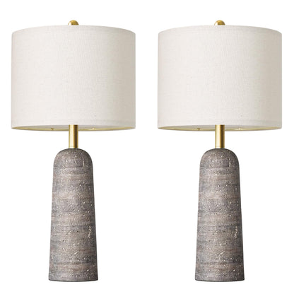Modern Table Lamps with Sculptural Design Set of 2