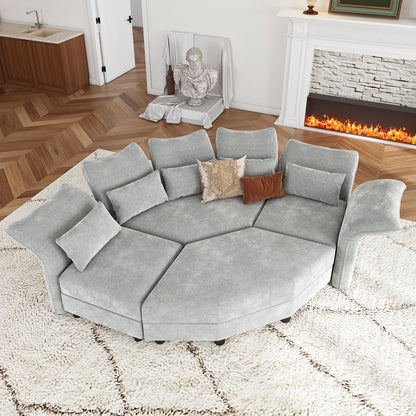 U-Shaped Sectional Sofa – Modern Lounge Design