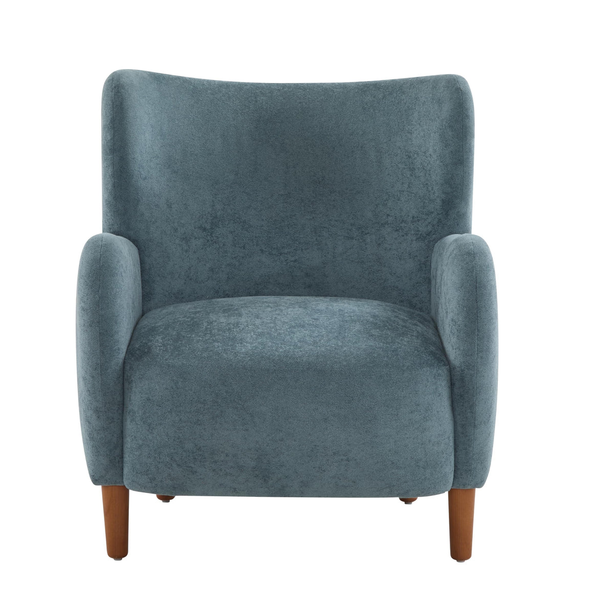 Velvet Wingback Accent Chair – Mid-Century Design