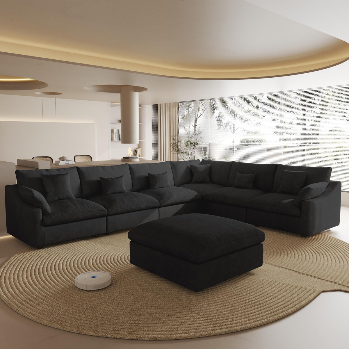 Linen Modular Sectional Sofa – Cloud Comfort Design