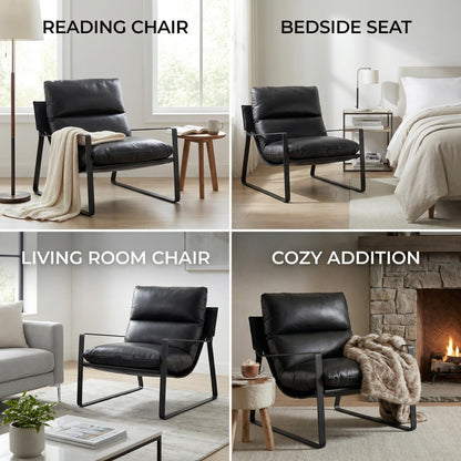 Modern Accent Armchair – Sculpted Lounge Design