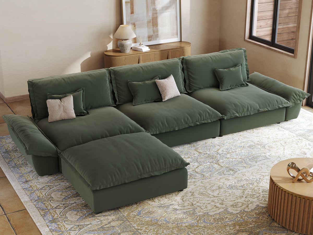 Oversized Modular Sectional Sofa – Deep Seat Design