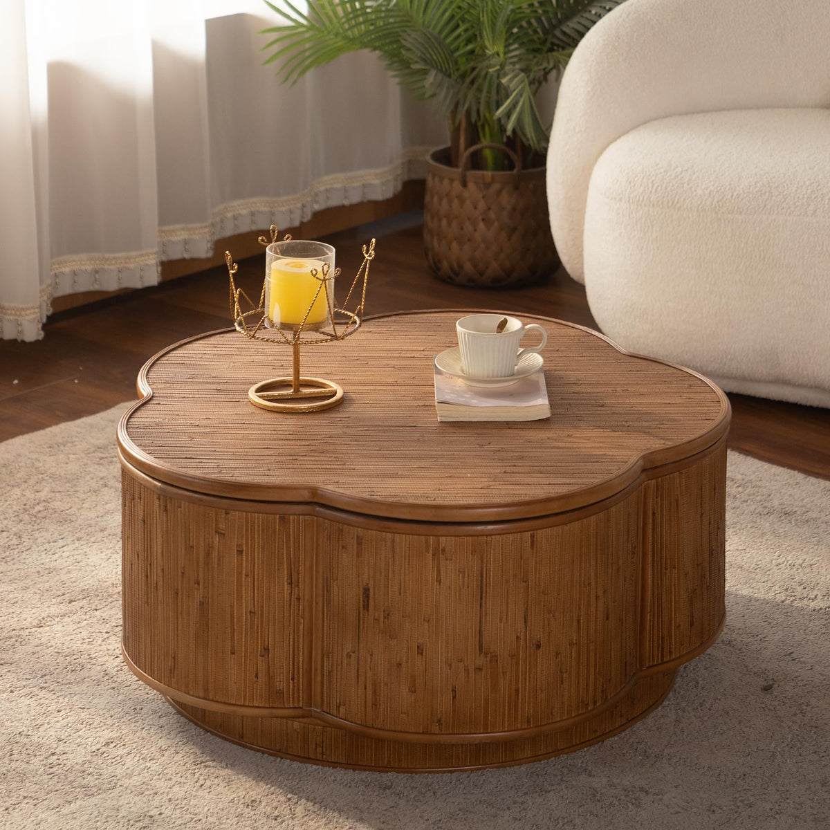 Modern Coffee Table with Sculptural Design