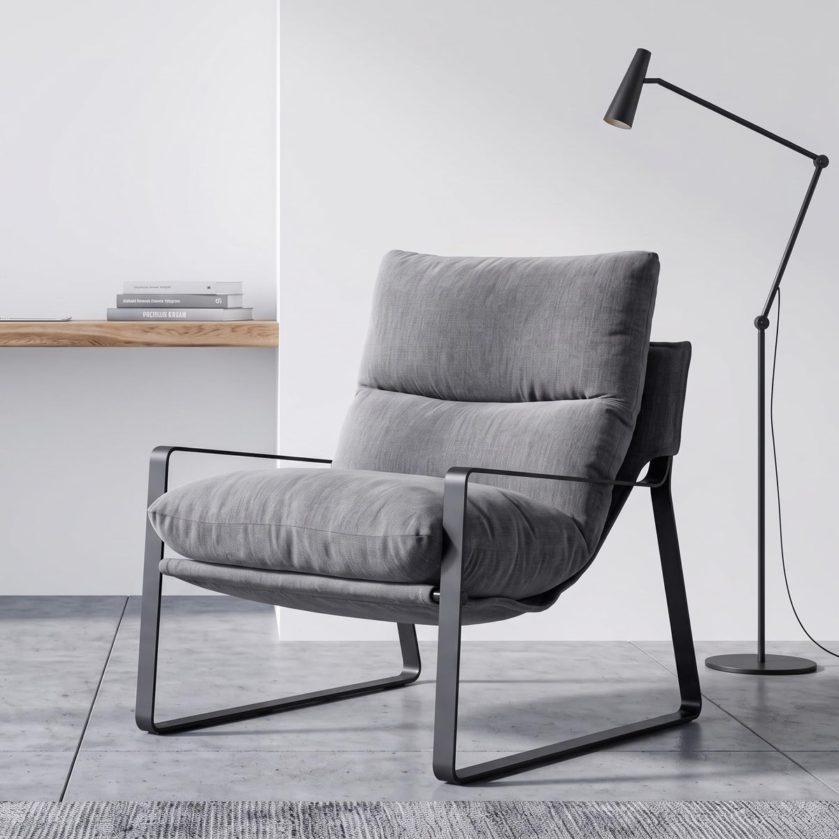 Modern Accent Armchair – Sculpted Lounge Design