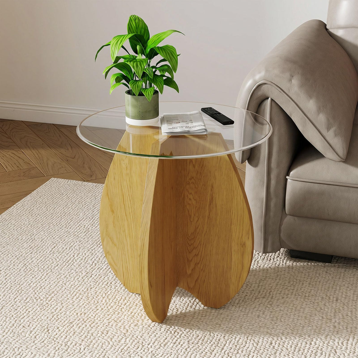 Tempered Glass Coffee and Side Table Set
