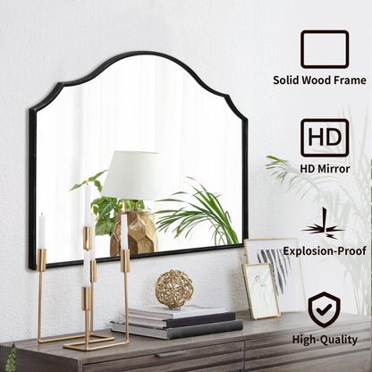 Gold Wall Mirror – Metal Frame Vanity Design