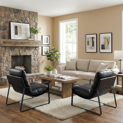 Modern Accent Armchair – Sculpted Lounge Design