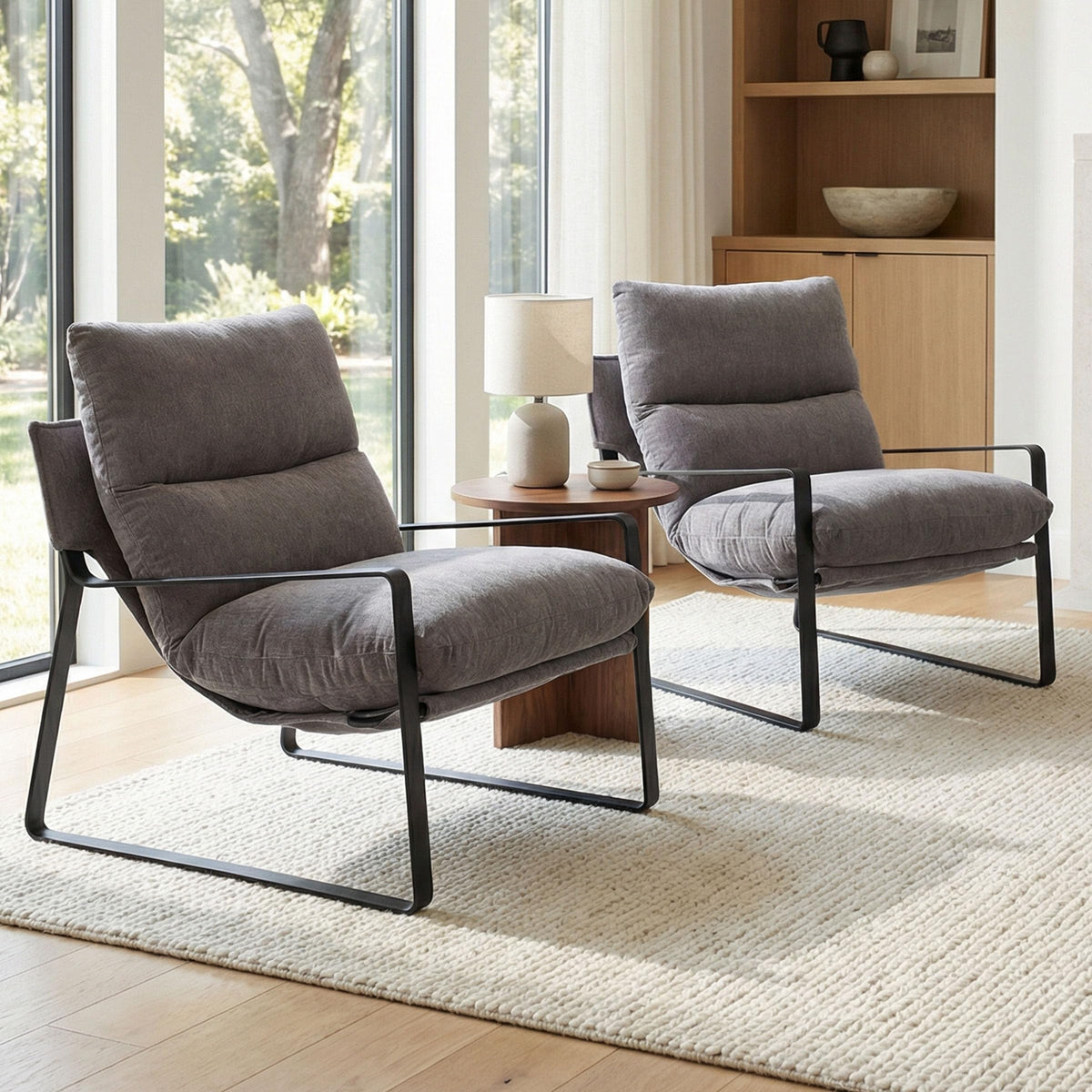 Modern Accent Armchair – Sculpted Lounge Design