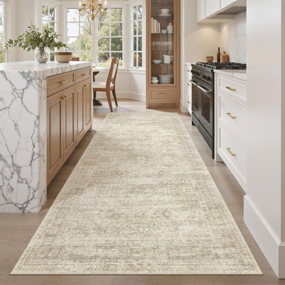 Washable Area Rug with Non Slip Backing