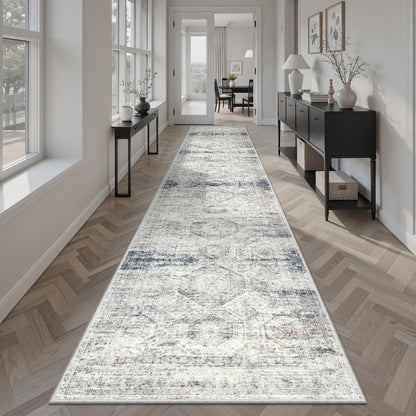 Washable Area Rug with Non Slip Backing