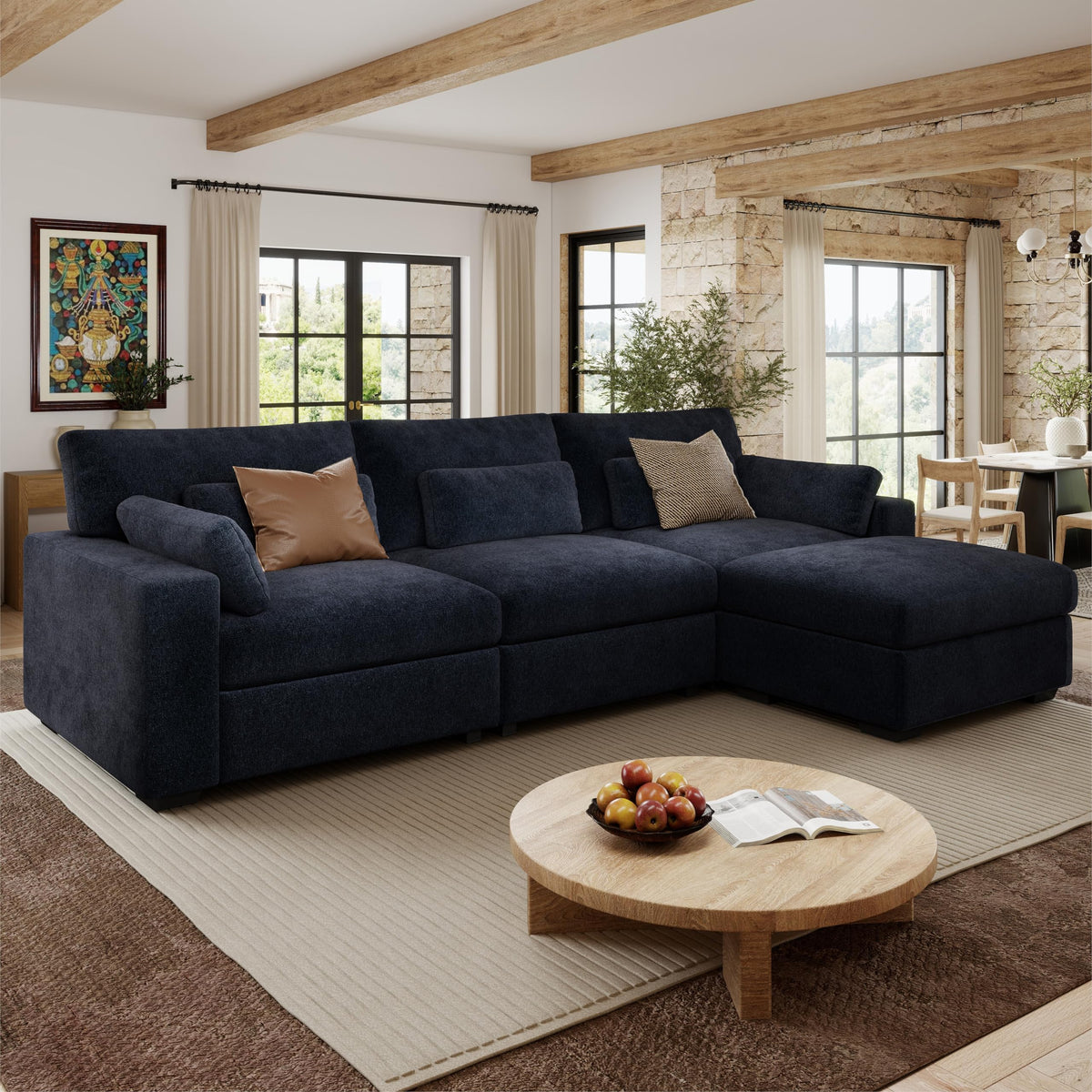 WorthFurni Modular Sectional Sofa