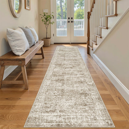 Washable Area Rug with Non Slip Backing