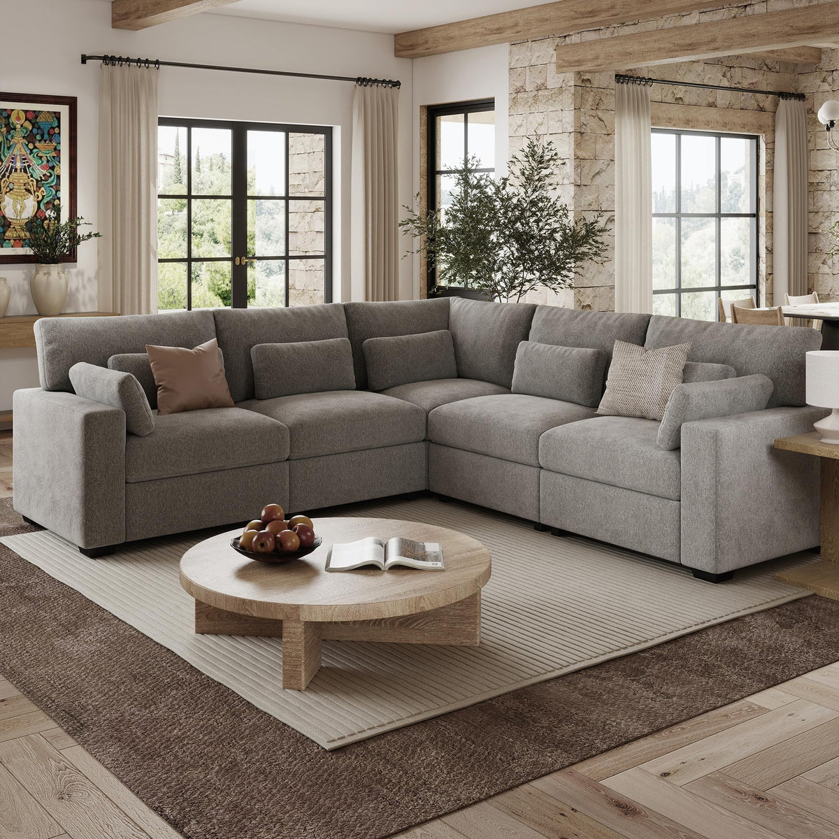 WorthFurni Modular Sectional Sofa
