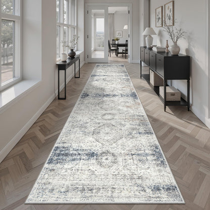 Washable Area Rug with Non Slip Backing