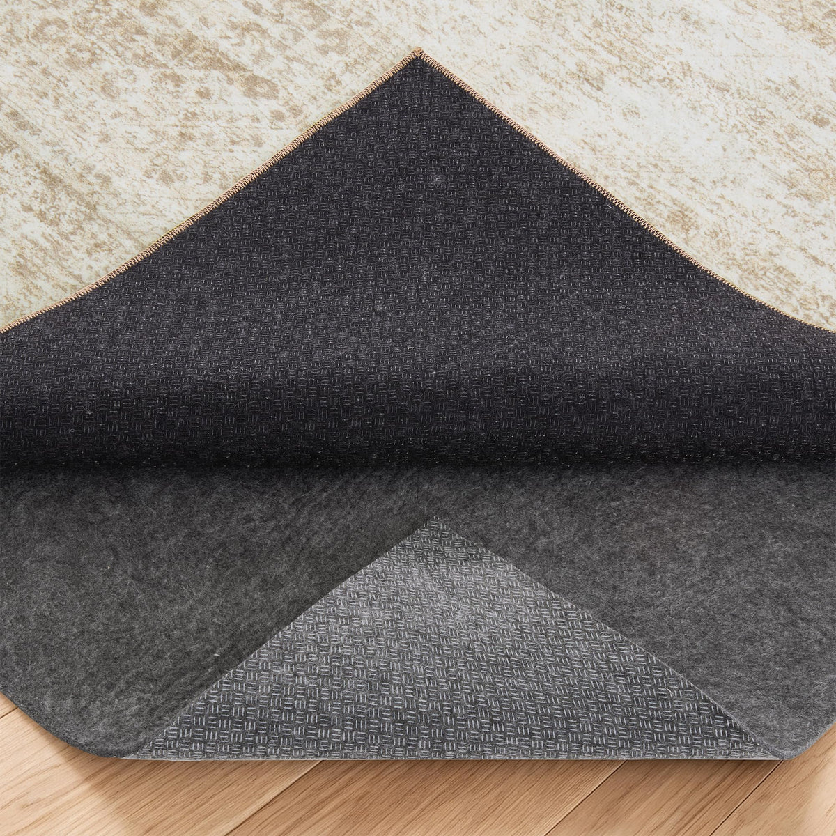 Washable Area Rug with Non Slip Backing