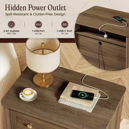 Modern Nightstand – Minimalist Bedside Storage