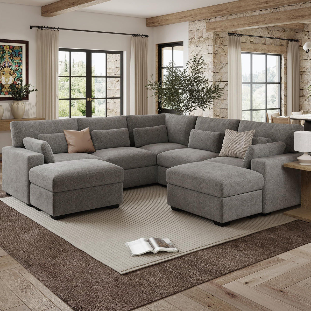WorthFurni Modular Sectional Sofa