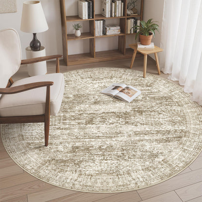 Washable Area Rug with Non Slip Backing