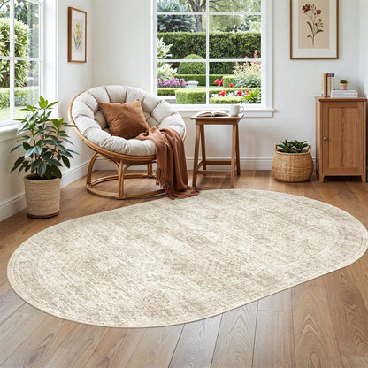Washable Area Rug with Non Slip Backing