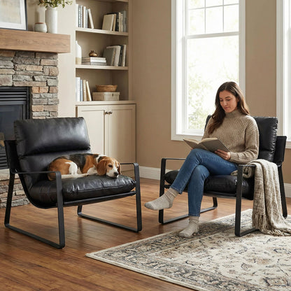 Modern Accent Armchair – Sculpted Lounge Design