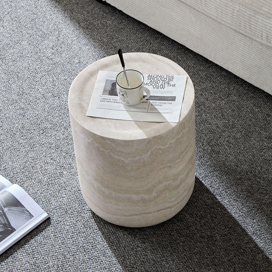 Round Fiberglass Coffee Table with Modern Design
