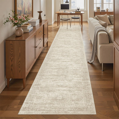 Washable Area Rug with Non Slip Backing
