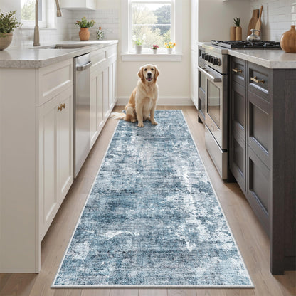 Washable Area Rug with Non Slip Backing