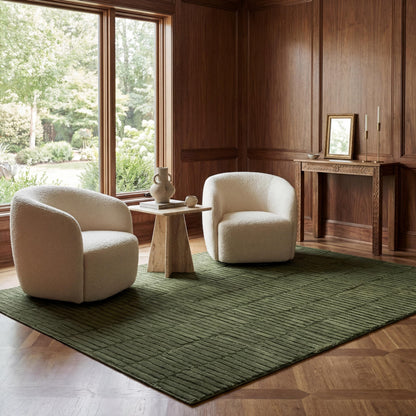 Plaid Jute Area Rug with Natural Woven Texture