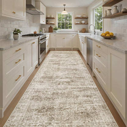 Washable Area Rug with Non Slip Backing