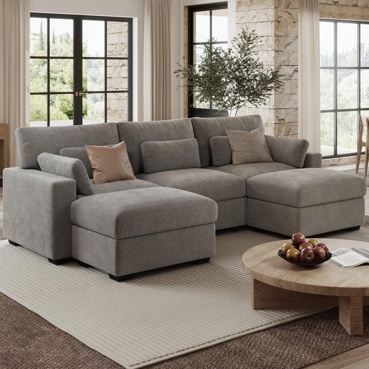 WorthFurni Modular Sectional Sofa