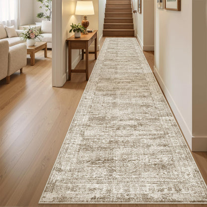 Washable Area Rug with Non Slip Backing