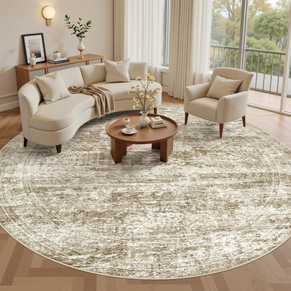 Washable Area Rug with Non Slip Backing
