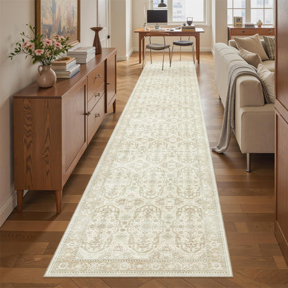 Washable Area Rug with Non Slip Backing