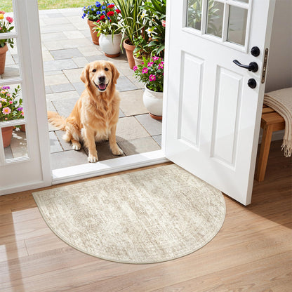 Washable Area Rug with Non Slip Backing