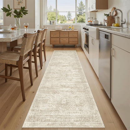 Washable Area Rug with Non Slip Backing