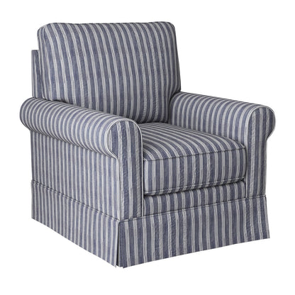 Mid-Century Swivel Barrel Chair – Modern Accent