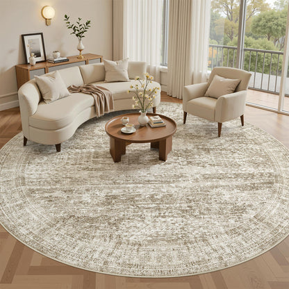 Washable Area Rug with Non Slip Backing