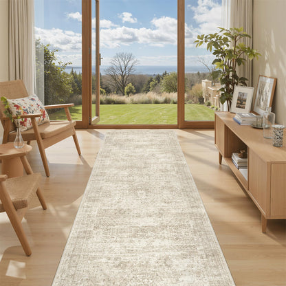 Washable Area Rug with Non Slip Backing