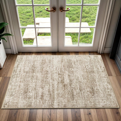 Washable Area Rug with Non Slip Backing