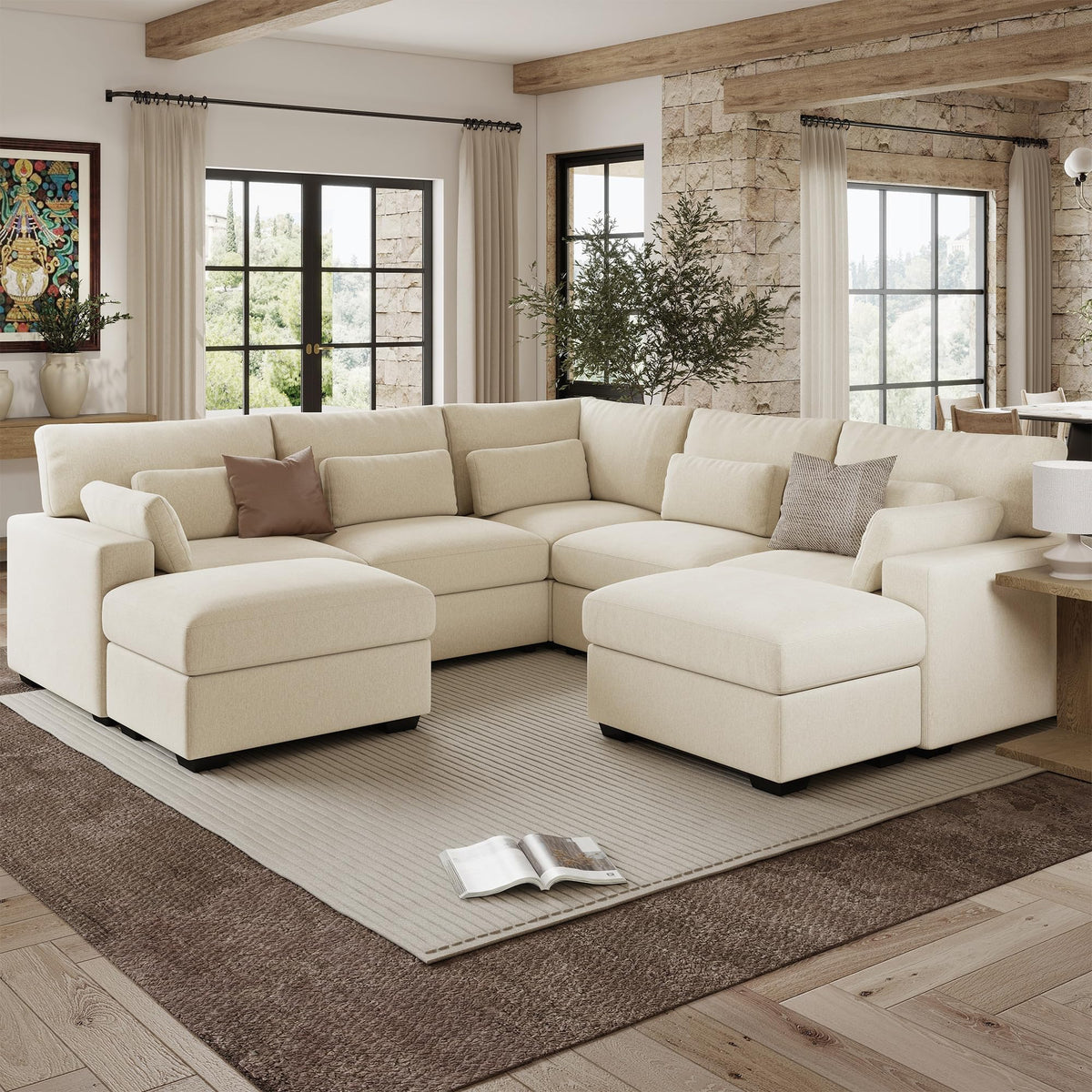 WorthFurni Modular Sectional Sofa