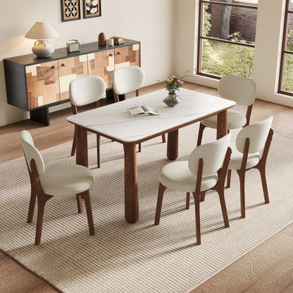 Sintered Stone Dining Table Set for 6