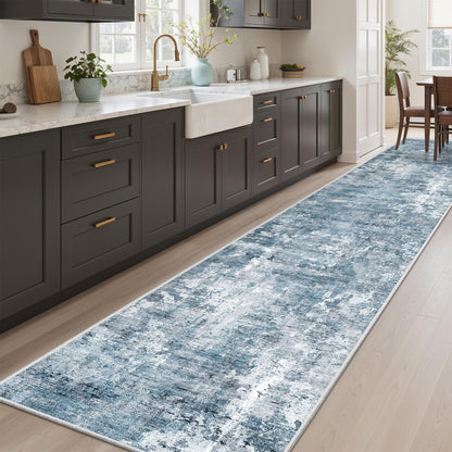 Washable Area Rug with Non Slip Backing