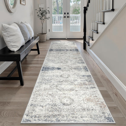 Washable Area Rug with Non Slip Backing