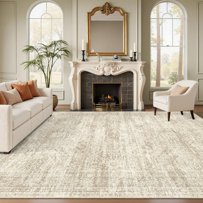 Washable Area Rug with Non Slip Backing